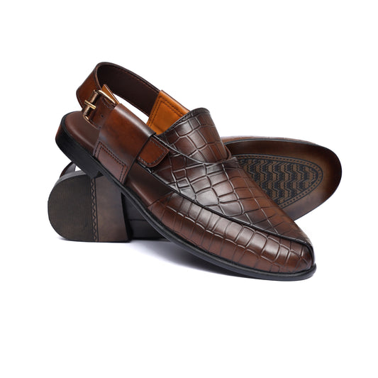 PESHAWARI CROC BROWN