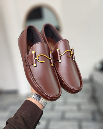 S BROWN LOAFERS