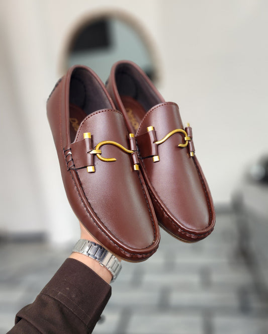 S BROWN LOAFERS