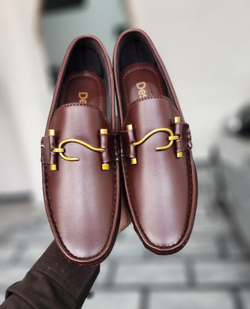S BROWN LOAFERS