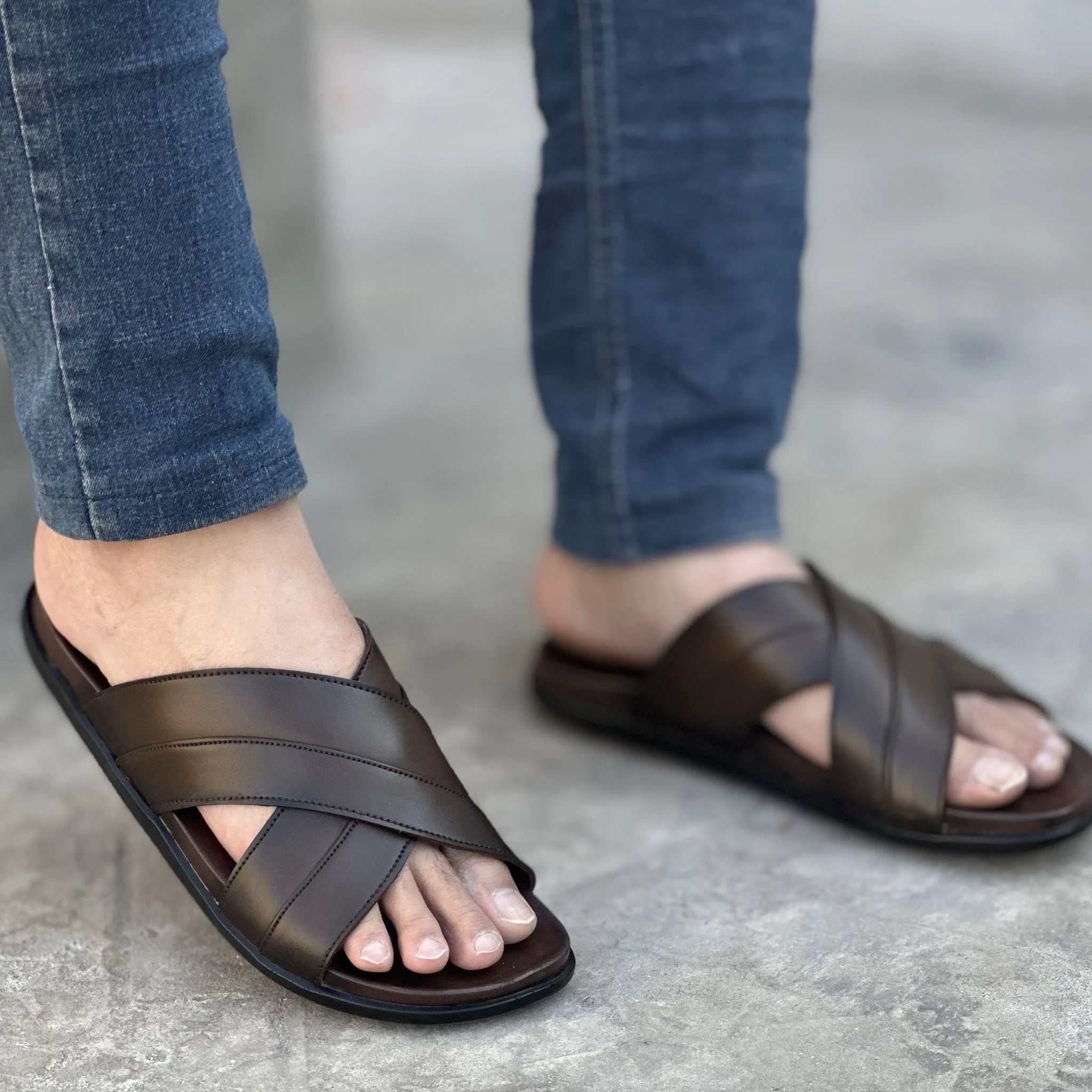 DSOLE PURE LEATHER SLIDE 04