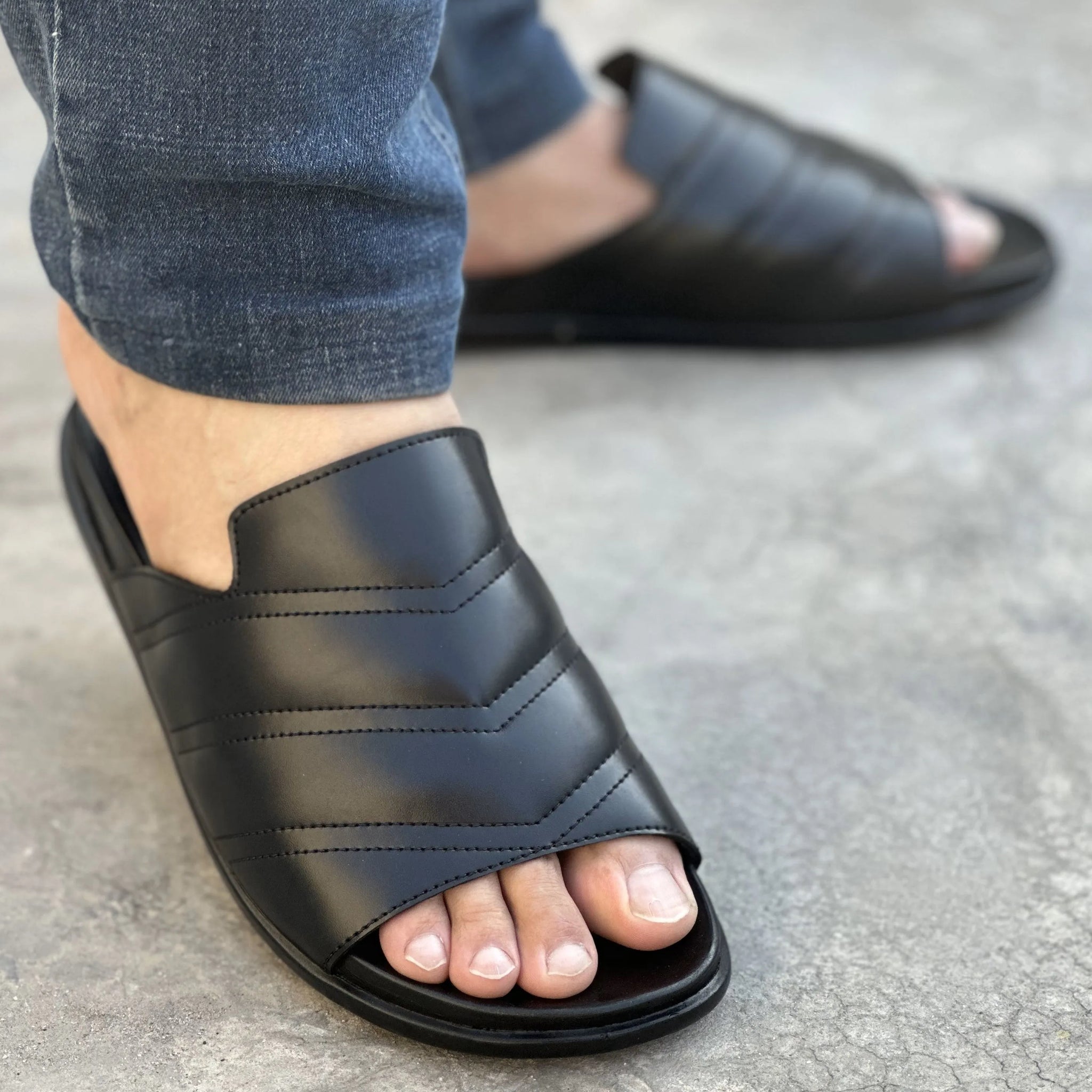 DSOLE PURE LEATHER SLIDE 03